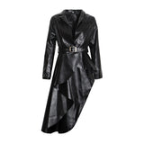 Stunning asymmetric belted jacket