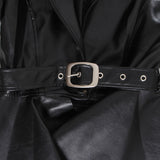 Stunning asymmetric belted jacket