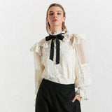 ALICIA bowknot lace blouse