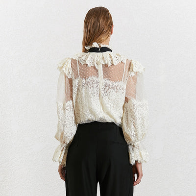 ALICIA bowknot lace blouse