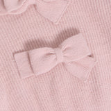 Turtleneck bow knot cozy pullover