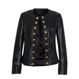Single-breasted black jacket