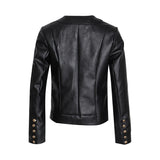 Single-breasted black jacket