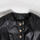 Single-breasted black jacket