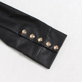 Single-breasted black jacket