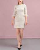 Tasha plaid autumn mini dress