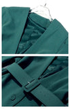 Oversize belted puff sleeve jacket
