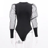EMMA Mesh Puff Sleeve Bodysuit
