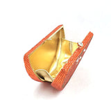 Orange slice rhinestone embellished clutch