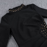 LUNA Turtleneck Long Sleeve Sheath Dress