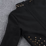 LUNA Turtleneck Long Sleeve Sheath Dress