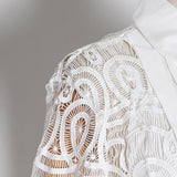 Flare sleeve lace blouse