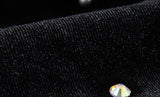 One-sleeve velvet embellished top