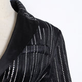 Tunic embellished with rhinestones