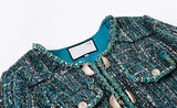 O-Neck short tweed jacket