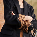 Wool-blend long blazer in colors