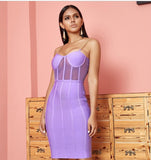 IVANA Lace Bodycon Runway Bandage Dress