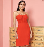 IVANA Lace Bodycon Runway Bandage Dress