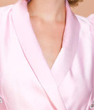 CLAUDIE double-breasted dress in baby pink