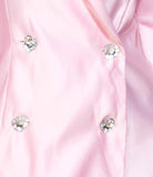 CLAUDIE double-breasted dress in baby pink