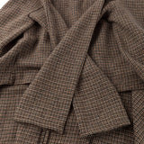 Asymmetric plaid skirt