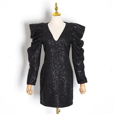 PARTY STARTER sequinned mini dress in colors