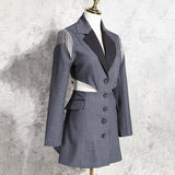 RUN THE WORLD lapel dress