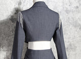 RUN THE WORLD lapel dress