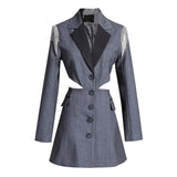 RUN THE WORLD lapel dress