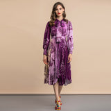 Clementine pleated floral dress