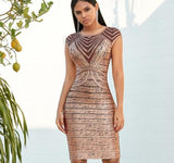 NEELA bandage midi dress