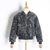 GALAXY sequinned short jacket