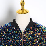 GALAXY sequinned short jacket