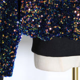 GALAXY sequinned short jacket
