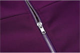 MEGHAN asymmetric midi dress in purple