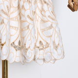 BONNIE hollow-out dress in apricot