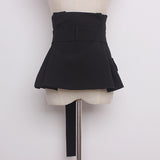 Peplum high-waist belt
