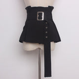 Peplum high-waist belt