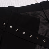 Peplum high-waist belt