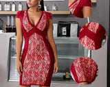 MORENA lace sheath dress in colors