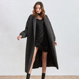 Quilted cloak in olive green