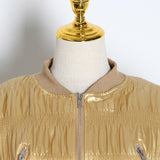 Ruched short jacket in colors