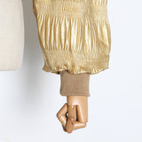 Ruched short jacket in colors