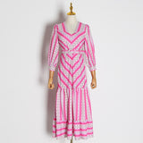 BRIAR  V Neck Lantern Sleeve Dress