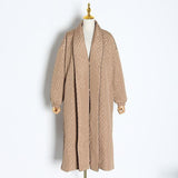Quilted cloak in olive green