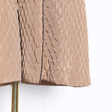 Quilted cloak in olive green
