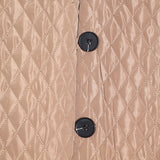 Quilted cloak in olive green