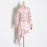 HOLLY RuffledAsymmetrical Hem Dress