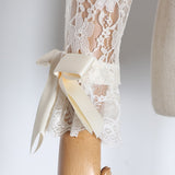 DASHA ruffled lace blouse in colors