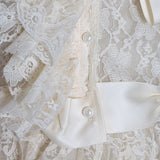 DASHA ruffled lace blouse in colors